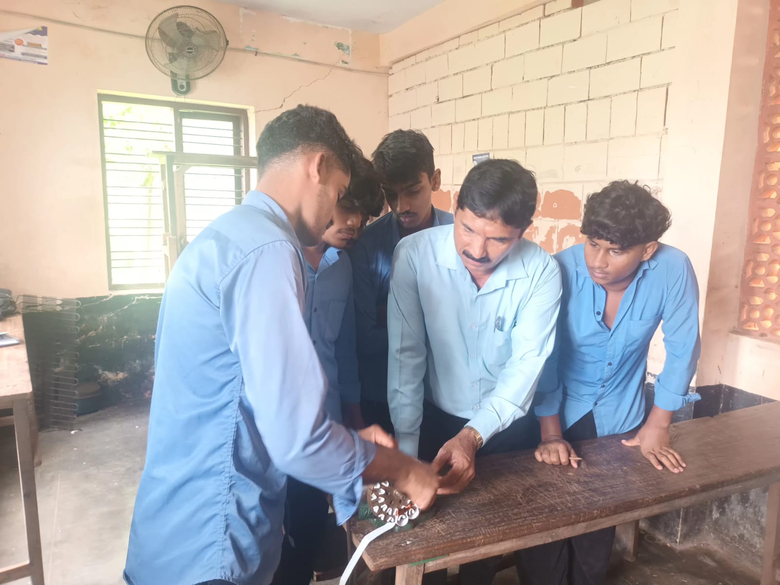 Students learning practically